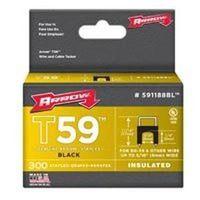 STAPLE 1/4IN INSUL BLACK
