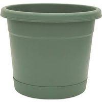 PLANTER/SAUCER RLD RM GRN 12IN