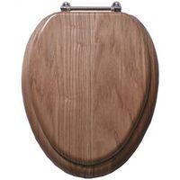 TOILET SEAT NATL OAK FNSH 19IN