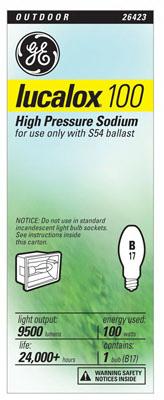 GE 100W HighPres Lamp