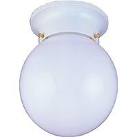 FIXTURE CEIL 1LT OPAL 6IN WHT