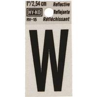 LETTER HOUSE W 1IN REFL BLK