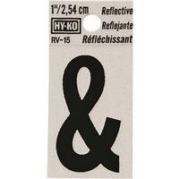 SYMBOL AMPERSAND 1IN BLK/SLV
