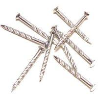 SCREW NAIL SILVER 1-1/4IN PK12