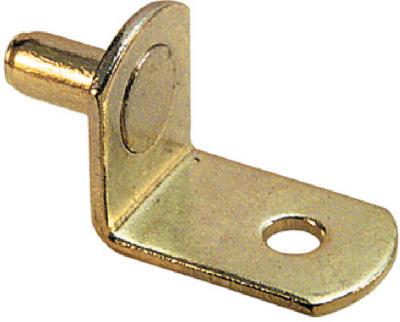 8PK BRS Shelf Supp Peg