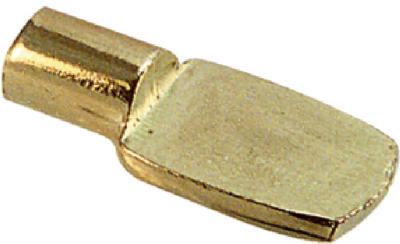 8PK BRS Shelf Supp Peg