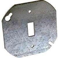 COVER BOX RND TOG FLAT STL 4IN