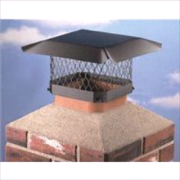 CAP CHIMNEY 13X13IN GLVSTL BLK