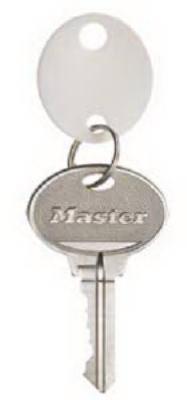 20PK WHT Plas Key Tag
