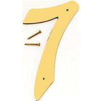 NUMBER HOUSE 7 SB 4IN POL BRS