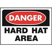 SIGN OSHA DANGER HARD HAT AREA