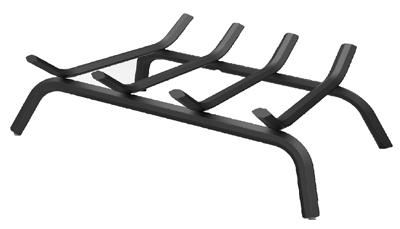 18" BLK WI Fire Grate