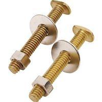 TOILET BOLT SET 5/16X2-1/4 BRS