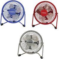 FAN MINI W/USB4IN RED/BLU/SLVR