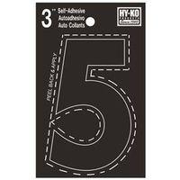 NUMBER HOUSE 5 3IN  VINYL BLK