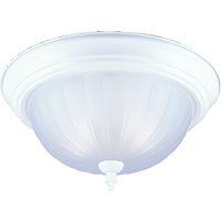 FIXTURE CEIL 2LT FLSH 13IN WHT