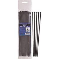 CABLE TIE 11IN 50LB 25PC BLACK
