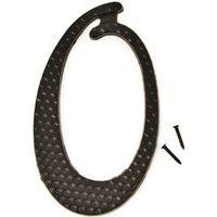 NUMBER HOUSE 0 ALUM 4.5IN BLK