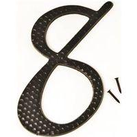 NUMBER HOUSE 8 ALUM 4.5IN BLK