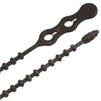 CABLE TIE BEADED BLACK 12IN