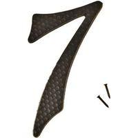 NUMBER HOUSE 7 ALUM 4.5IN BLK