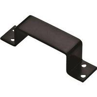 HOLDER BAR 6.4X1.5 BLACK STEEL