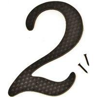 NUMBER HOUSE 2 ALUM 4.5IN BLK