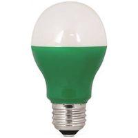 BULB LED GREEN MED A19 120V 3W
