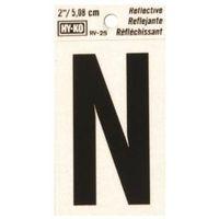 LETTER HOUSE N 2IN REFL BLK