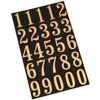 NUMBER MYLAR 3IN SELFSTK GOLD