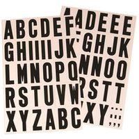 NUMBER/LETTER 2IN BLK/WHITE