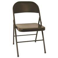 CHAIR FOLDING STEEL BLACK