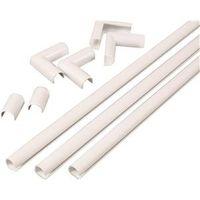 CHANNEL CORD PVC 3-3FT SEC WHT