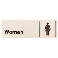 SIGN DECOR WOMEN 3X9IN PLASTIC