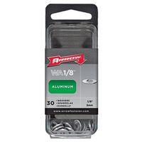RIVET WASHER ALUM 30PK 1/8IN