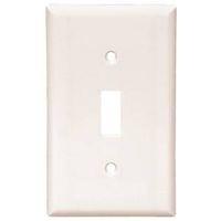 WALL PLATE 1 GANG TGL WHT 10PK