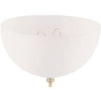 SHADE CLIP-ON WHT ACRYLIC 8IN