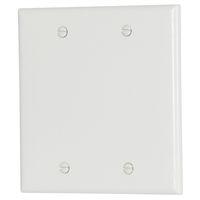 WALL PLATE BLANK 2GANG WHT 1PK