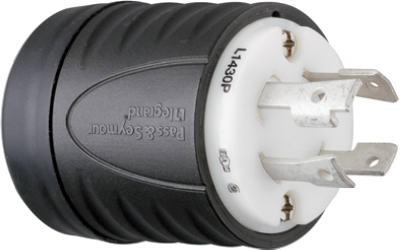 30A 250V BLK LOCK PLUG