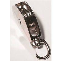 ROPE PULLEY SWVL SNGL CHROME 1