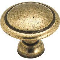 KNOB CABINET 1-3/8IN LIGHT BRS