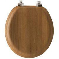 TOILET SEAT RND VENEER NAT OAK