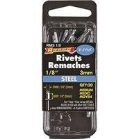 RIVET MEDIUM STEEL 1/8X1/4IN