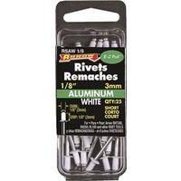 RIVET WHITE ALUM 1/8X1/8IN