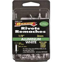 RIVET SHORT ALUM WHT 1/8X1/8IN