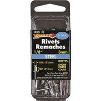 RIVET SHORT STEEL 1/8X1/8IN