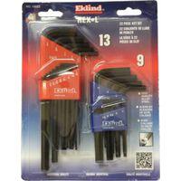 KEY HEX SET 22PC SAE/MET HEX-L