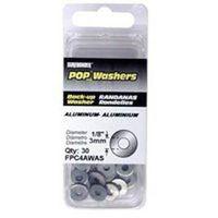 RIVET WASHER 1/8IN ALUM PK30