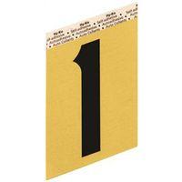 NUMBER HOUSE 1 ALUM 3.5IN BLK