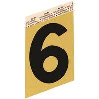 NUMBER HOUSE 6 ALUM 3.5IN BLK